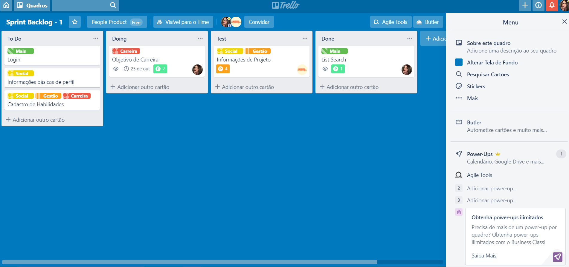 scrum e trello