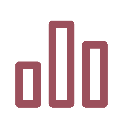 Ícone representando monitoramento e acompanhamento de resultados de projetos de inteligência artificial.