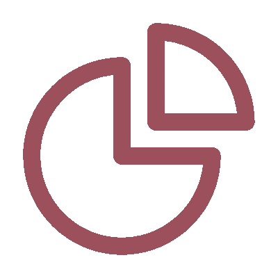 Ícone representando diagnóstico de maturidade e análise de métricas em inteligência artificial.